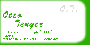 otto tenyer business card